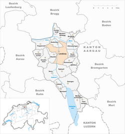 Karte Gemeinde Lenzburg 2010